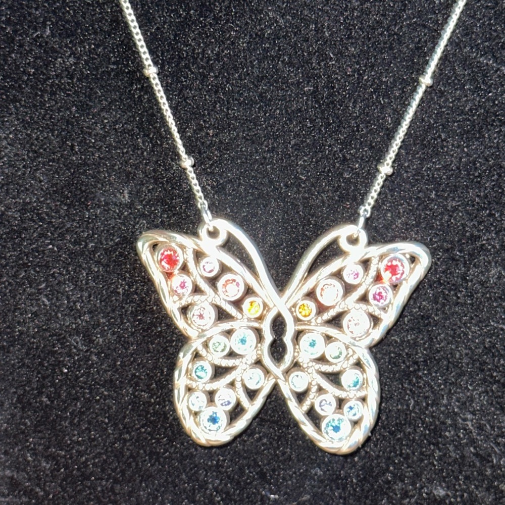 Brington Halo Gems Monarch Necklace - Picture 9 of 10